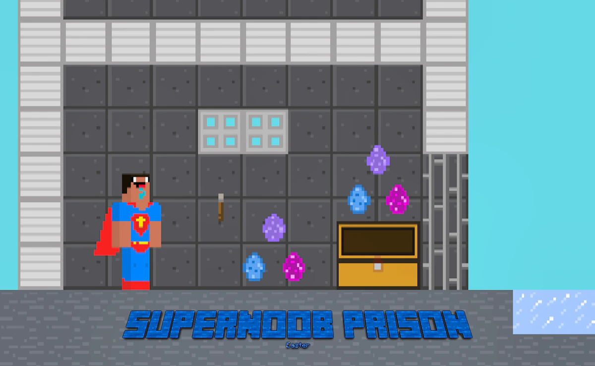 Play Supernoob Prison Easter — free online Arcade game