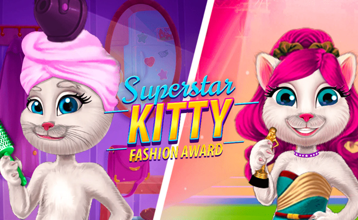 Play Superstar Kitty Fashion Award — free online Kids game