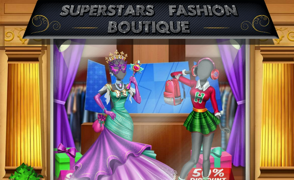 Superstars Fashion Boutique Play Now on GamePix