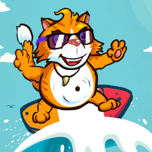 Surfer Cat Thumbnail