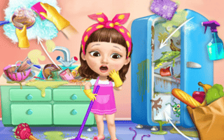 Sweet Baby Girl Cleanup Messy House game cover