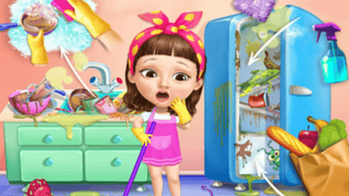 Sweet Baby Girl Cleanup Messy House game cover