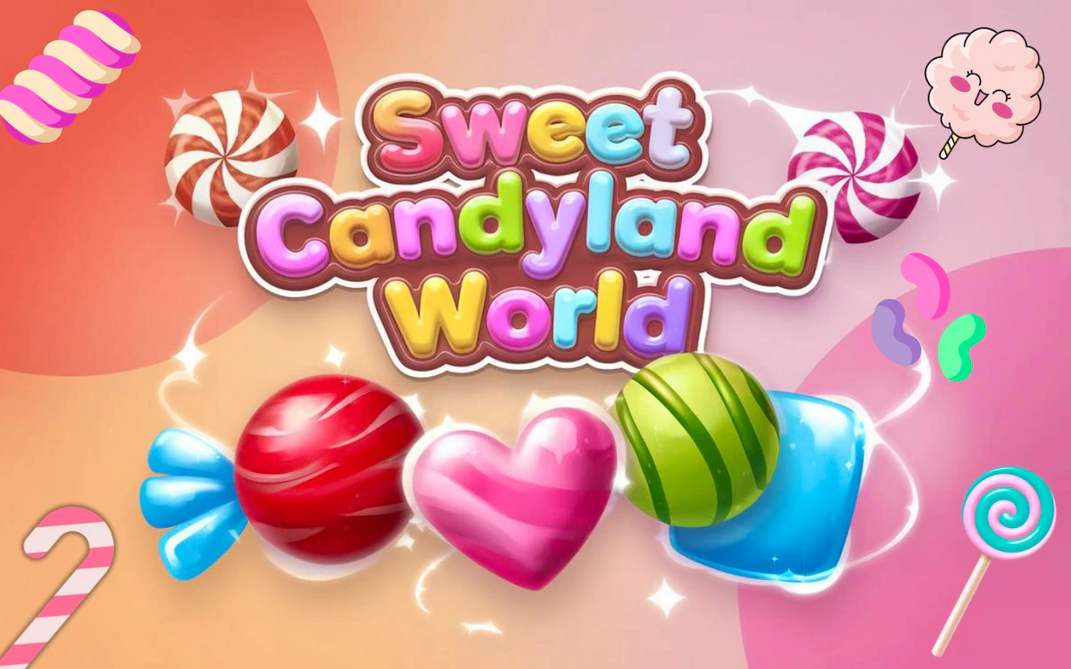 Play Sweet Candyland World — free online Match 3 game