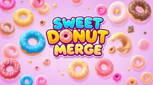 Sweet Donut Merge Puzzle Drop