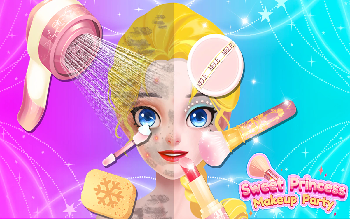 Play Sweet Princess Makeup Party — free online Princess game