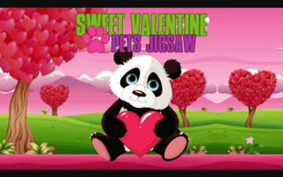 Sweet Valentine Pets Jigsaw game cover