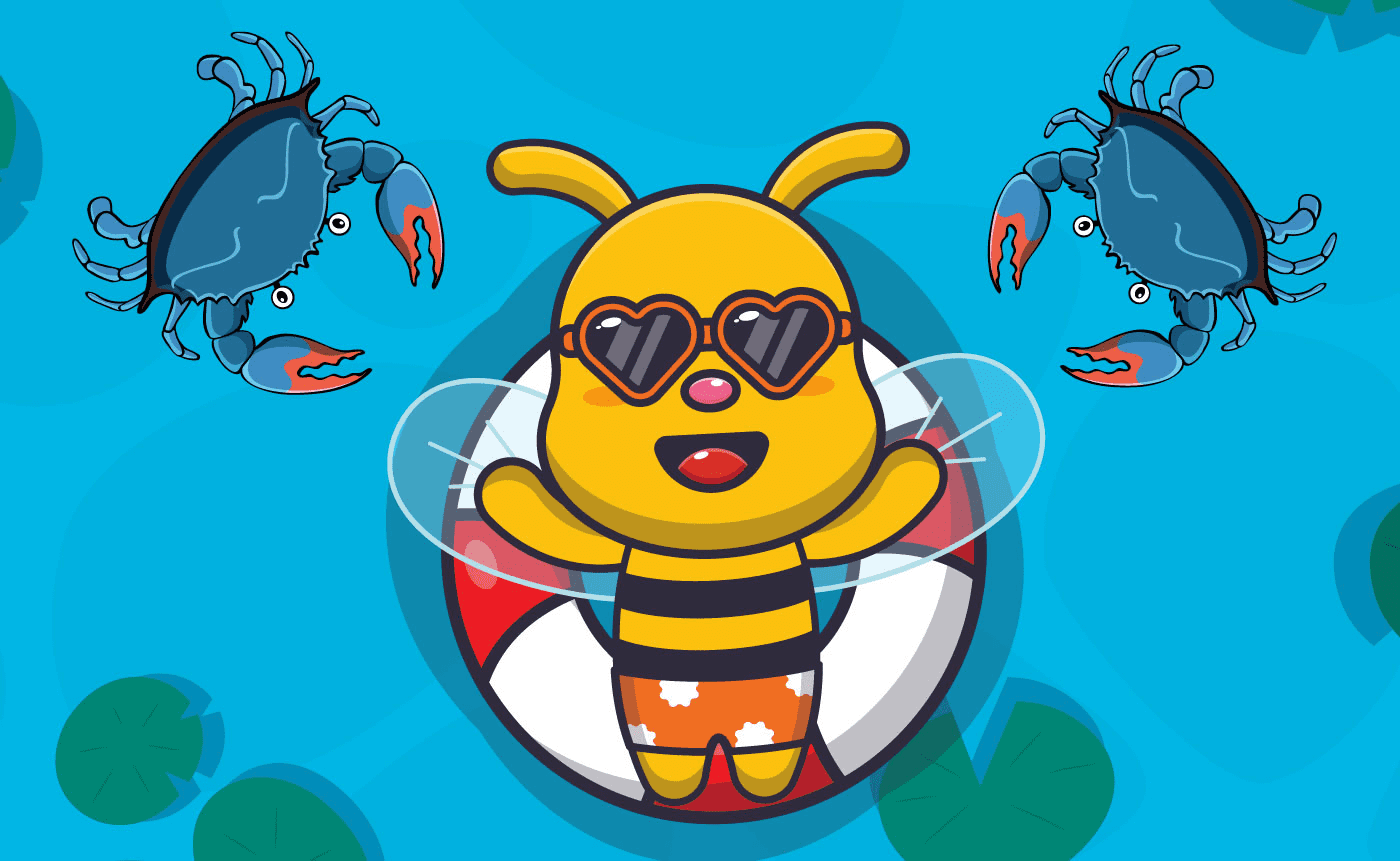 Swimming Bee