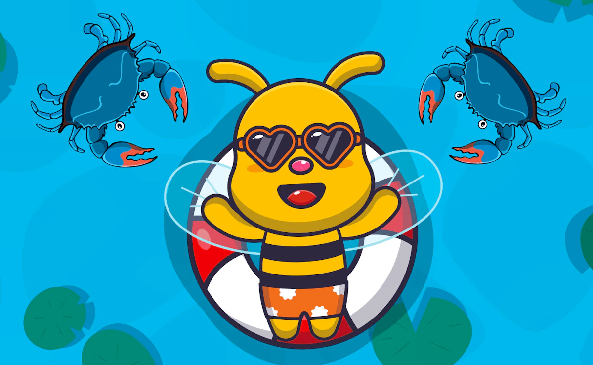 Play Swimming Bee — free online Adventure game