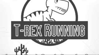T-rex Running Black And White