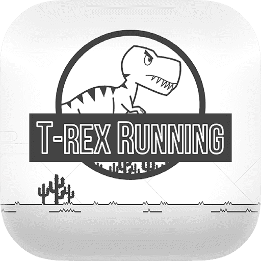 T-Rex running Dinosaur