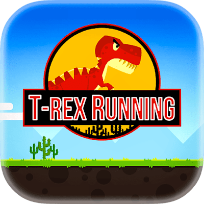 T-Rex Running Color By Gamepix