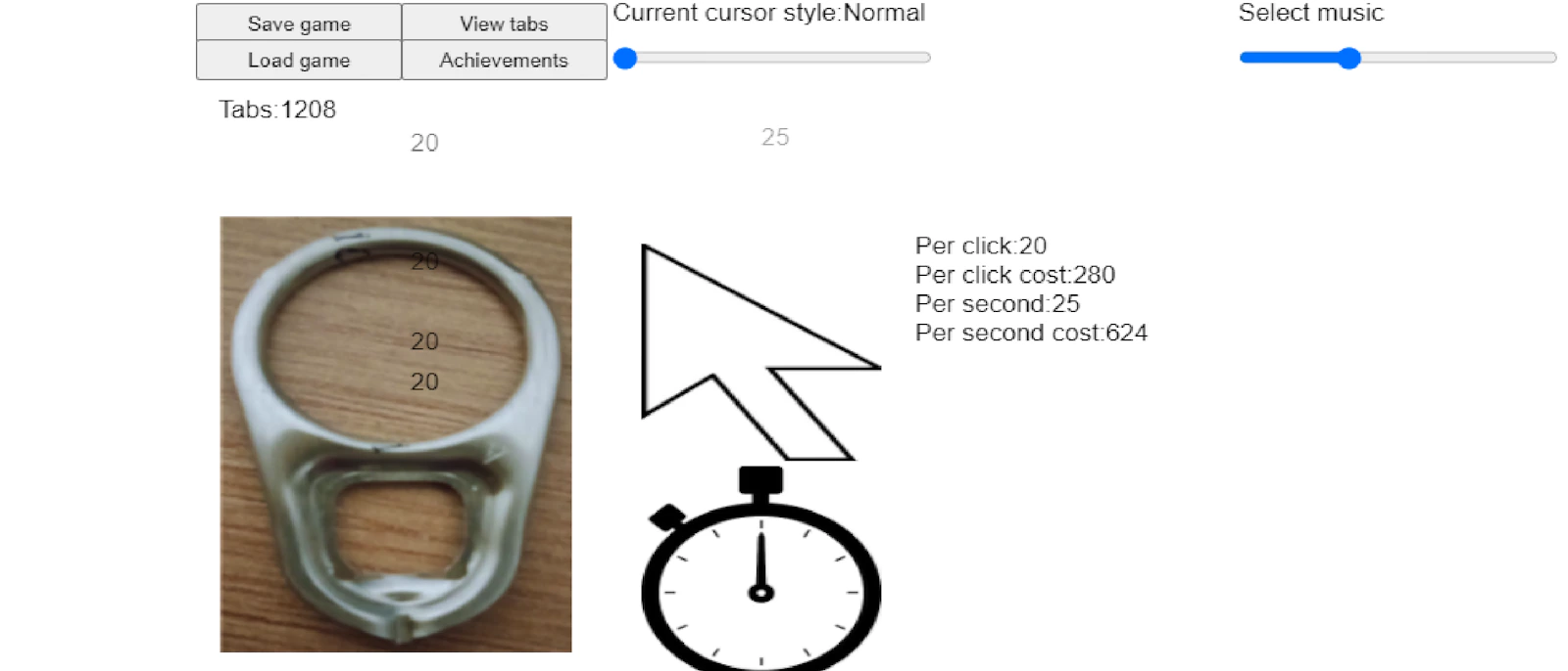 Tabs Clicker — free online clicker game on Glaze Games