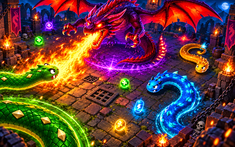 Tailoff.io - Snake Dragon Arena game cover