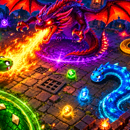Tailoff.io - Snake Dragon Arena