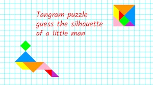 Image for Tangram puzzle guess the silhouette of a little man