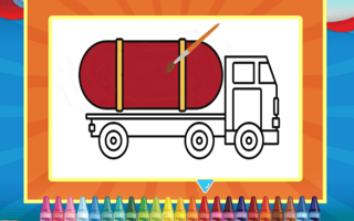 Tank Trucks Coloring game cover