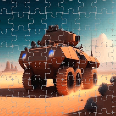 Tanks Jigsaw Slide Challenge By Gamepix