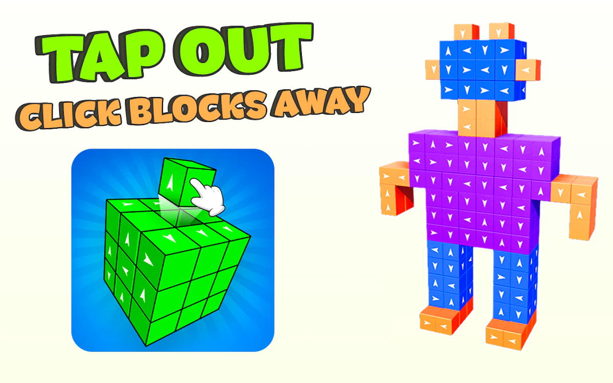 Play Tap Out Click Blocks Away — free online Tap game
