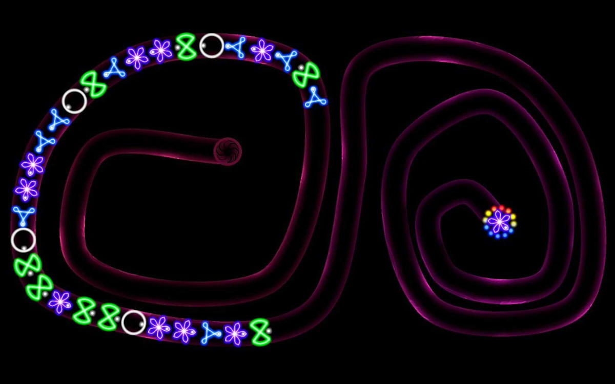 Play TD Neon Shoot - Zuma — free online Match 3 game