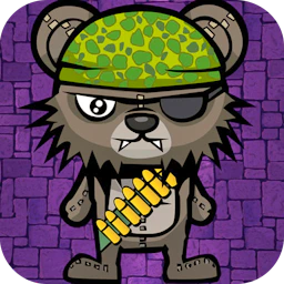 Teddy Bear Zombies Machine Gun