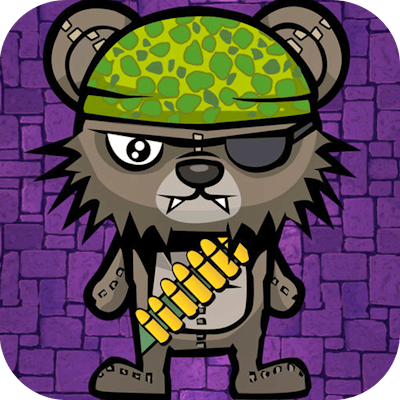 Teddy Bear Zombies Machine Gun By Gamepix