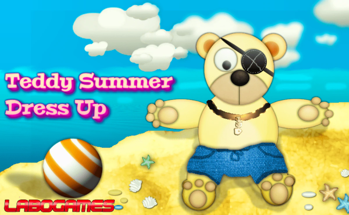 Play Teddy Summer Dress-up — free online Kids game