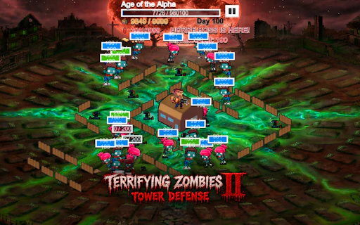 Terrifying Zombies Tower Defense II