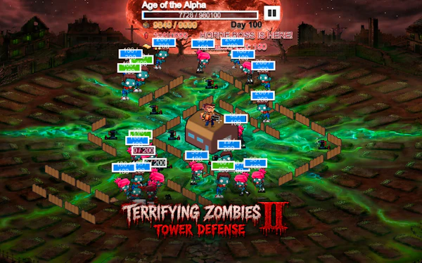 Terrifying Zombies Tower Defense II