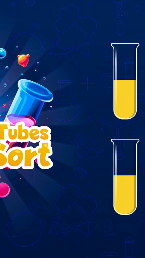 Test Tubes. Water Sort