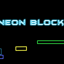 Neon Block Online puzzle Games on taptohit.com