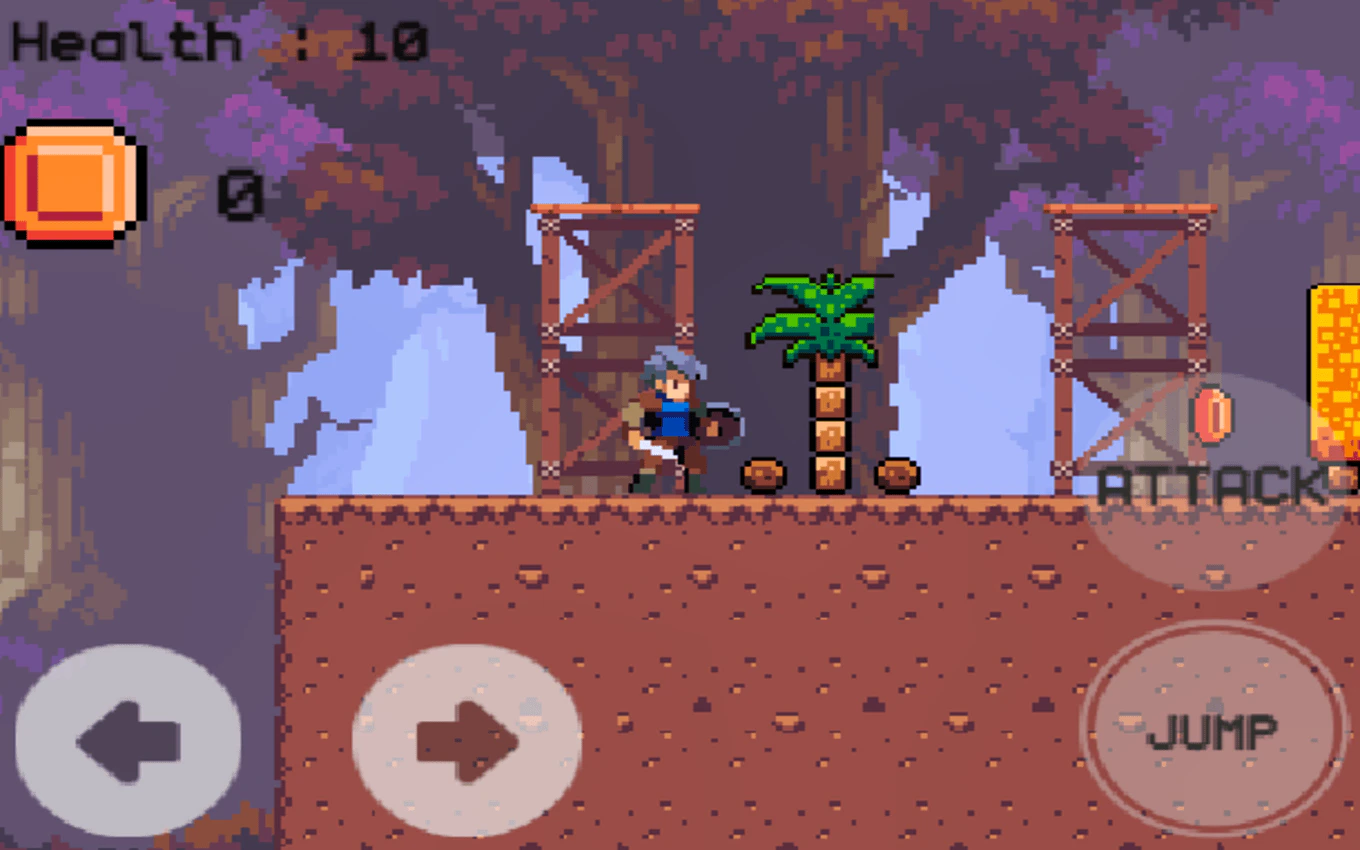 The Blue-Haired Warrior vs. the Red Mushroom Monsters