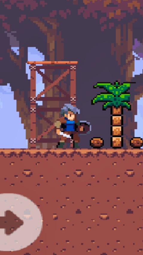 The Blue-Haired Warrior vs. the Red Mushroom Monsters