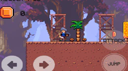 蓝发战士大战红蘑菇怪 (The Blue-Haired Warrior vs. the Red Mushroom Monsters)