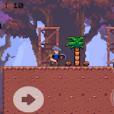 The Blue-Haired Warrior vs. the Red Mushroom Monsters