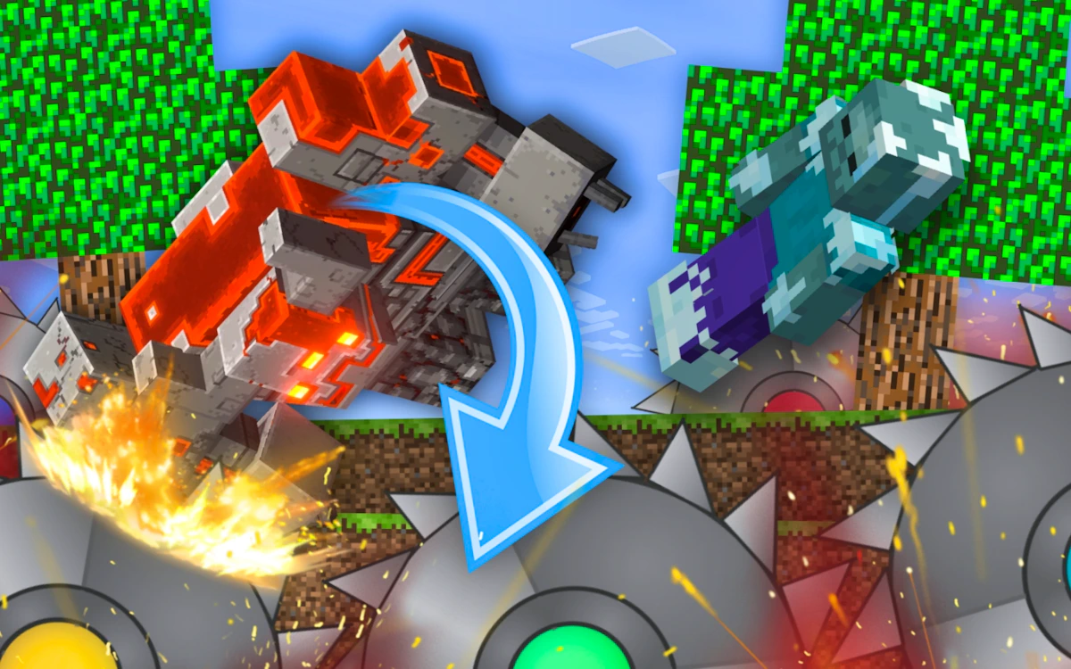 Play The Mobs Farm in Mineblock! — free online Minecraft game