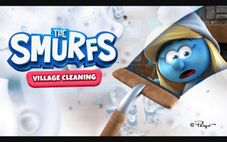 The Smurfs Village Cleaning game cover