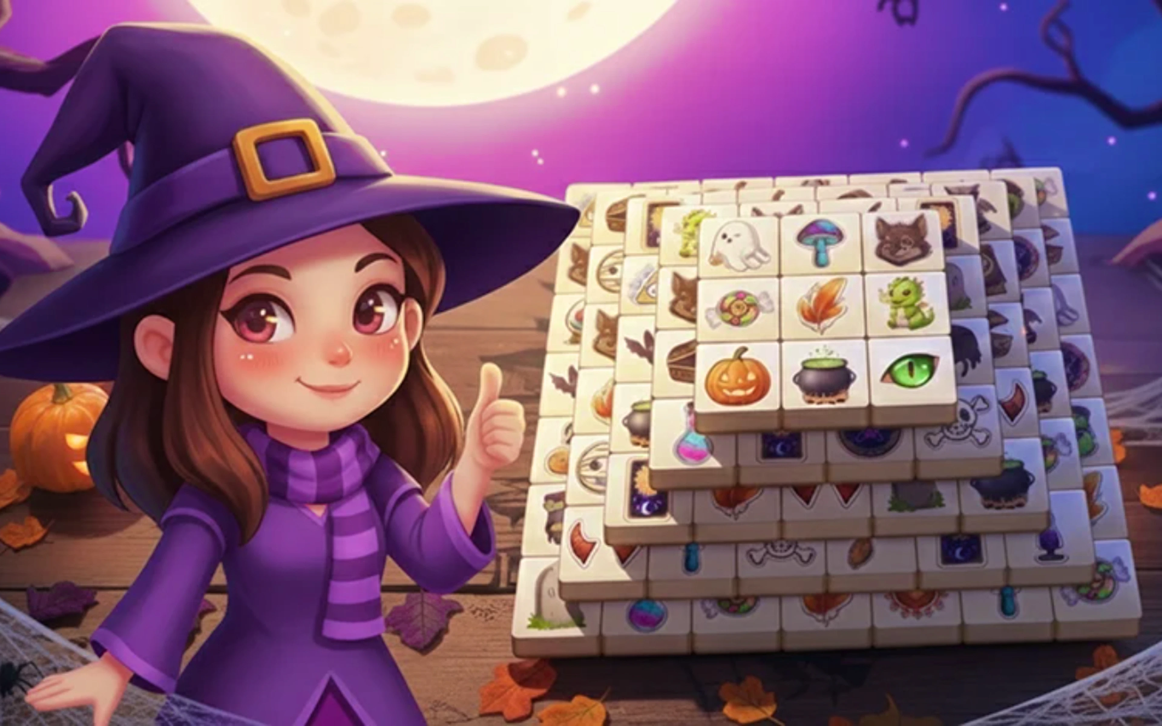 The Three Tiles in the Halloween World