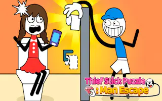 Thief Stick Puzzle Man Escape — free online puzzle game