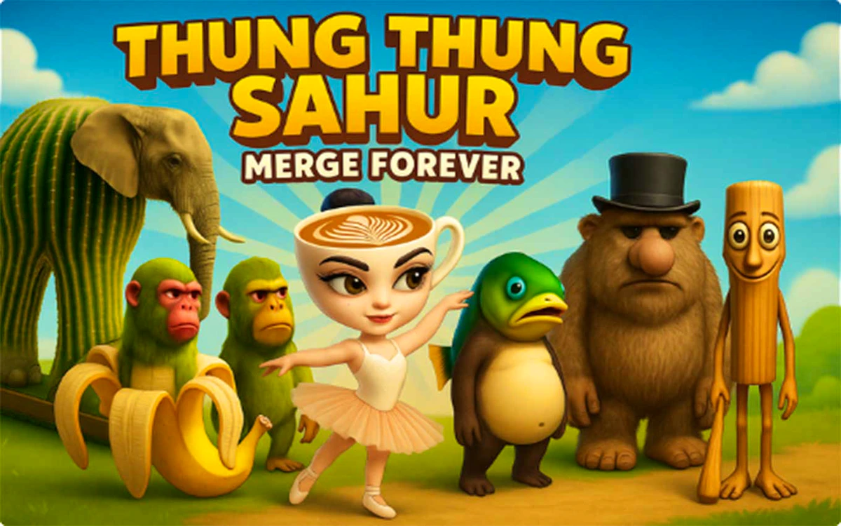 Play Thung Thung Sahur Merge Forever — free online Addictive game