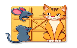 Tic-Tac-Toe Mouse vs. Cat