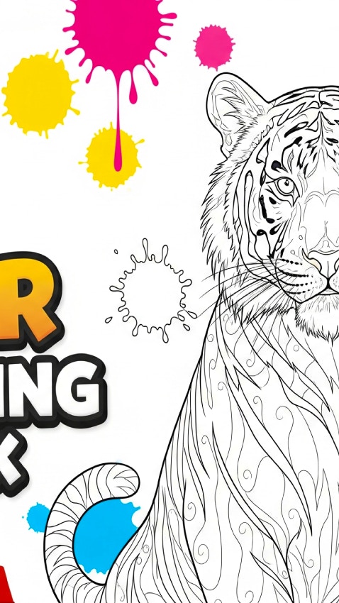 Tiger Coloring Book