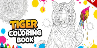 Tiger Coloring Book thumbnail