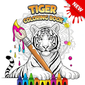 Tiger Coloring Book Thumbnail