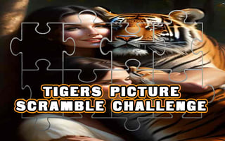 Tigers Picture Scramble Challenge game cover