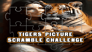 Tigers Picture Scramble Challenge game cover