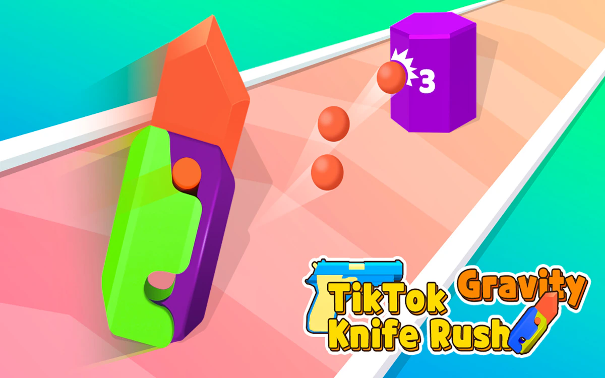 Play Tiktok Gravity Knife Rush — free online Racing game