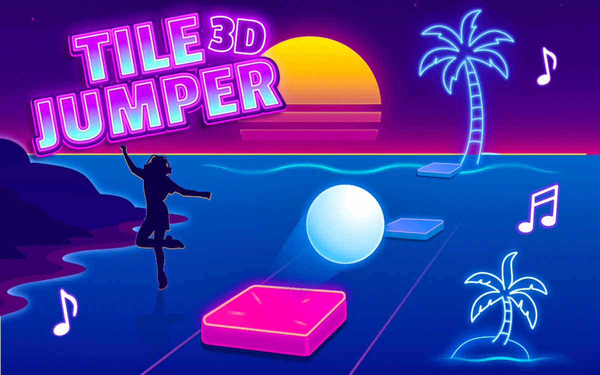 Play Tile Jumper 3D — free online Music game