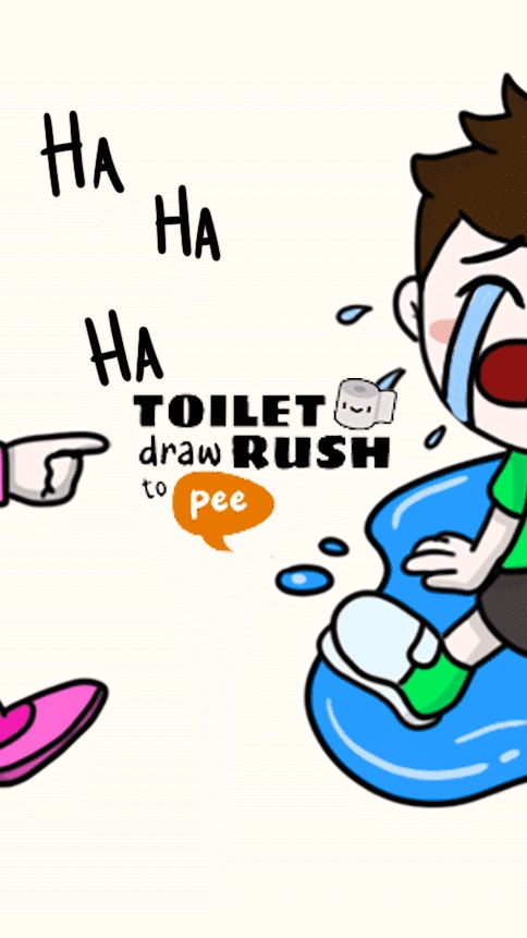 Toilet Rush Draw To Pee