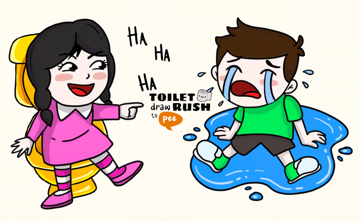 Play Toilet Rush Draw To Pee — free online Kids game