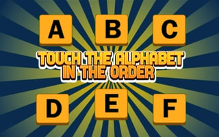 Touch The Alphabet In The Order